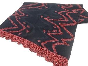 リボン織抽象模様ショール